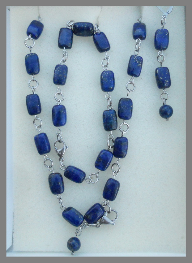 Lapis lazuli třídilná souprava 